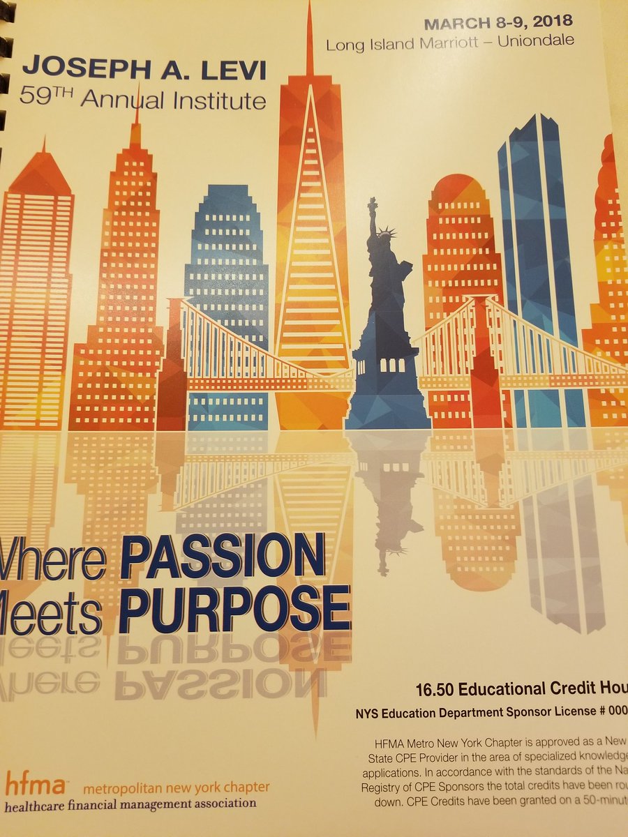MillerMilonePC's tweet photo. @MetroNYHFMA @hfmaorg 
59th Annual Institute begins today!! Great turnout at the Long Island Marriot today!! https://t.co/XkiVVGKPMG