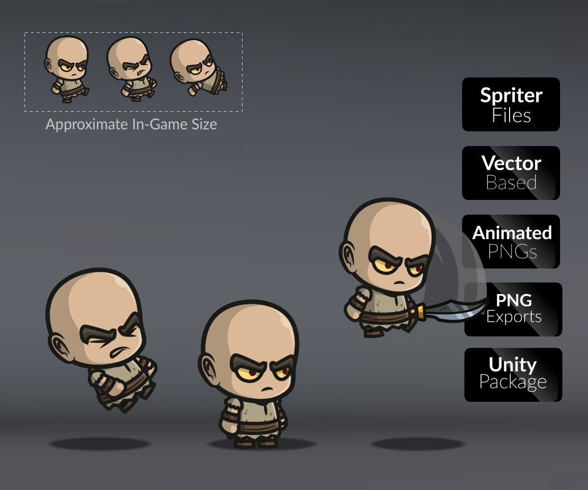 GameArtPartners's tweet photo. New game art alert! Not all baldies are evil, but this one is!  https://t.co/V4b6nF7b7I   #gamedev, #gameart #indiedev https://t.co/nDw3FXLz4t