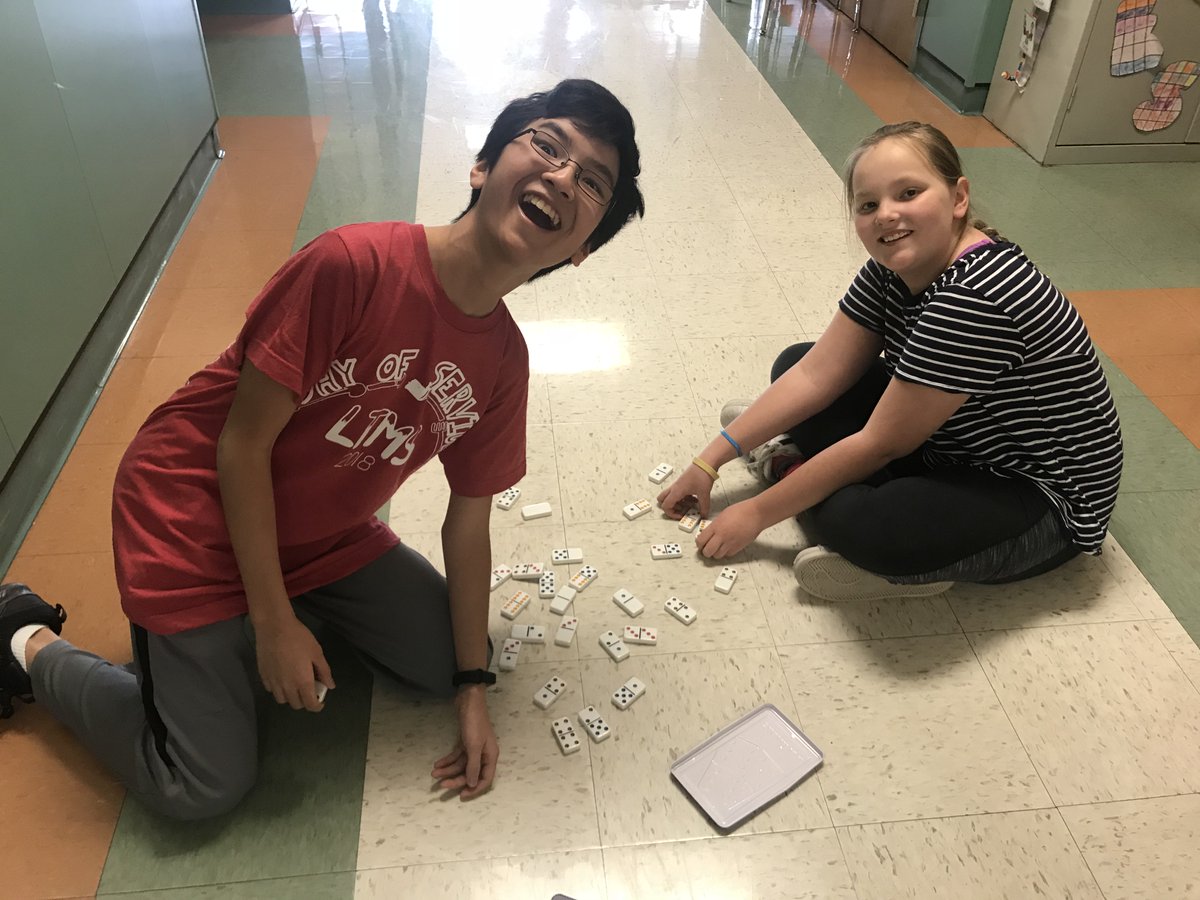 MaloneLWE's tweet photo. LTMS kids helping out in 4th grade at LWE.   They spent quality time with some kids, took down our Olympic bulletin board, &amp; assembled packets. Yes, that’s my own child (Brady) helping out! #LTMServes @JodieVillemaire https://t.co/qvospTAN9h