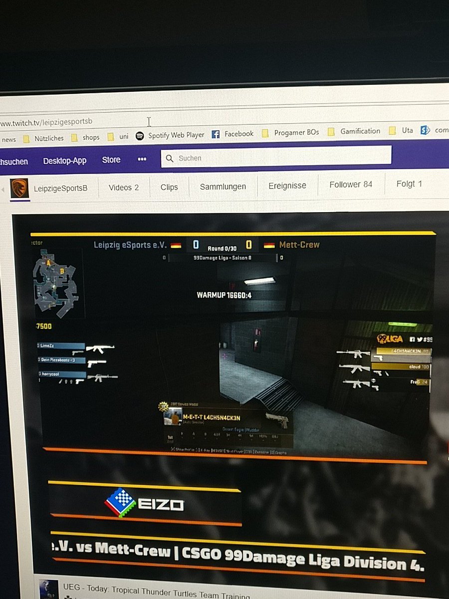 LeipzigeSports's tweet photo. Unser Counterstrike Team spielt gleich das nächste Match in der Division 4.56 der @99DAMAGEde Liga. Schaut zu! https://t.co/2JLna3Fq1C #lesfight #lieblingsteam https://t.co/Ieupy3xSW0