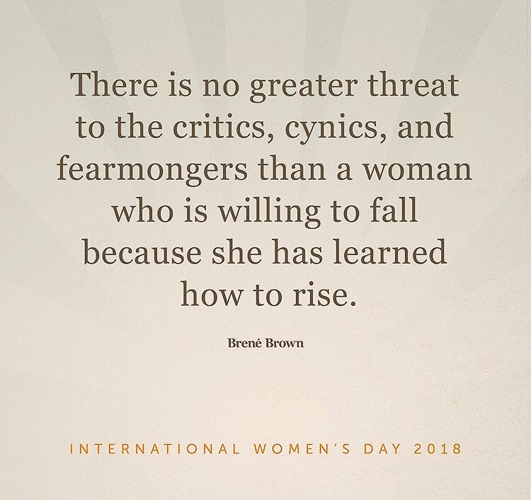 mrs_army's tweet photo. behind every successful woman is a tribe of other successful women who have her back ✨👋🏻#InternationalWomenDay2018 @BreneBrown hitting it home, #asalways https://t.co/9JmXTiJtSL