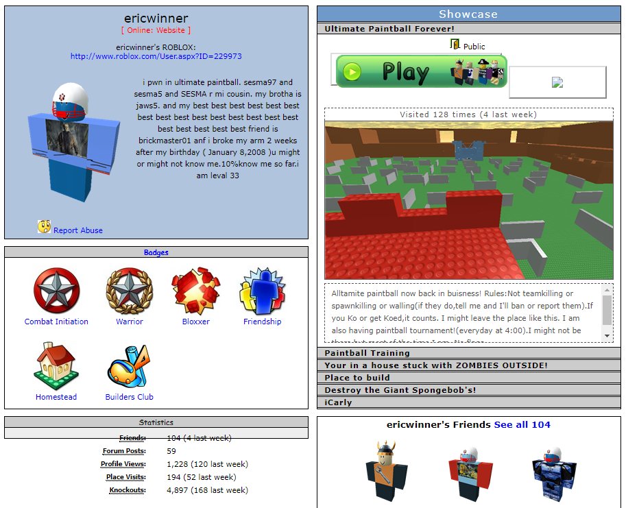 Eric On Twitter Wow Today Is My 10th Year On Roblox I Wouldve - 2008 roblox home page