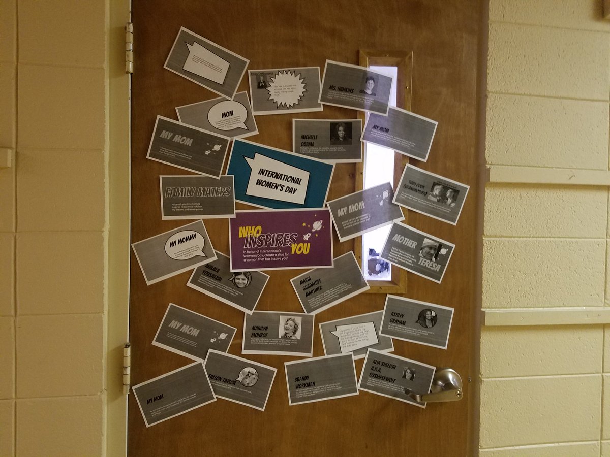 jc_sotallaro's tweet photo. Today, my students honored the contributions women have made in their lives and shared what has inspired them. #DecaturMiddle #IWD2018 #morethantestscores @CoachJohnUnger @mrs_jhartman @Coachjmelton https://t.co/Mj6UWyz5H7