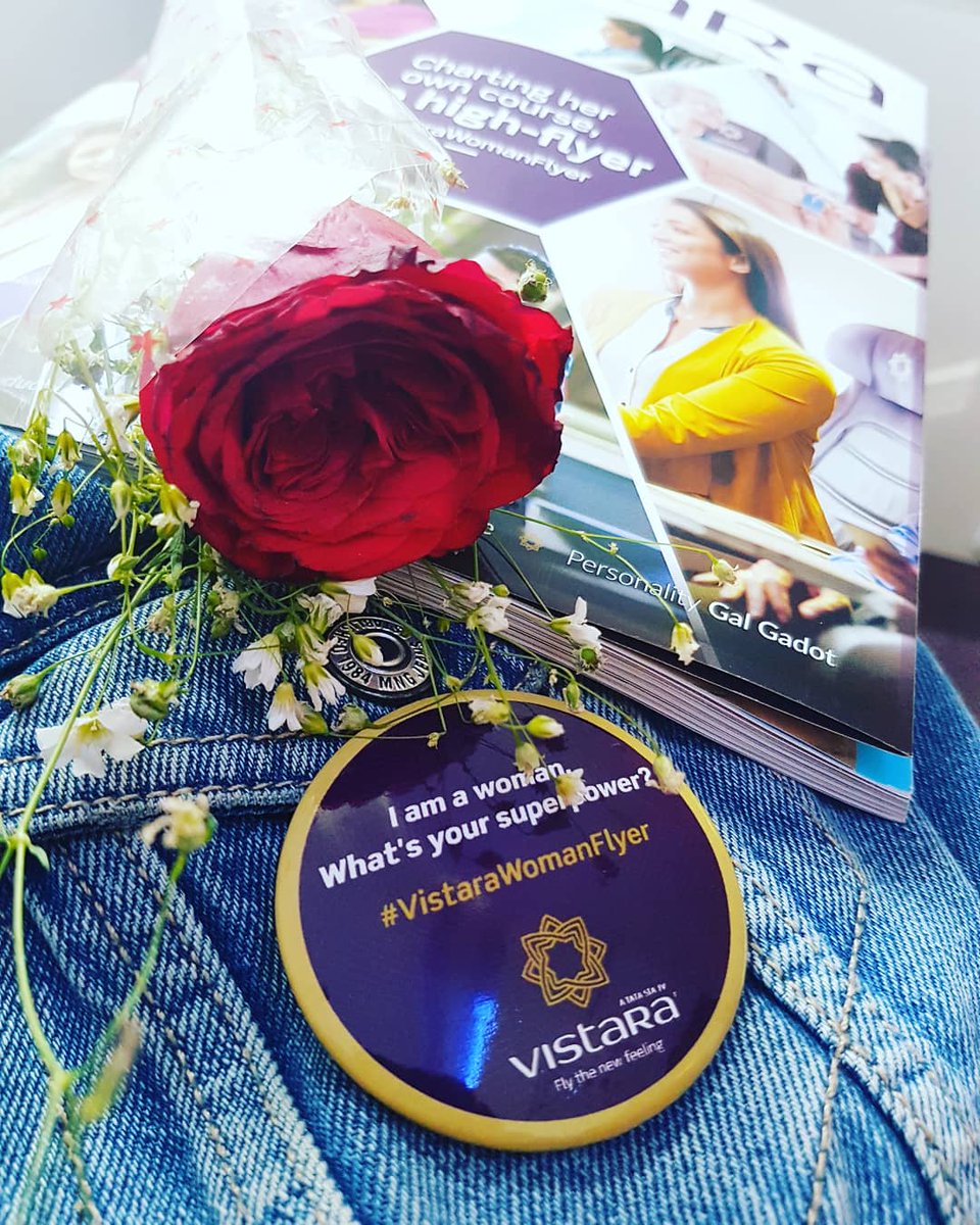 Happiness is when you get special treatment on 
Women's Day.
#internationalwomensday
#vistaraairlines 
Thank you Vistara Airlines @air.vistara for free Upgrade.