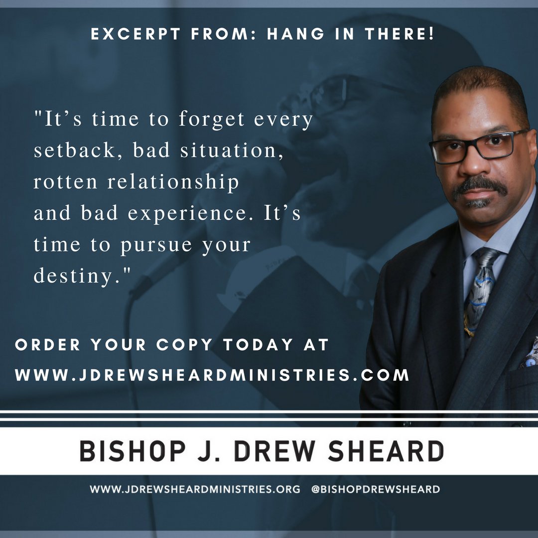 Hang In There! Stop allowing what happened to you to hinder what God wants to do in your life right now.
#hanginthere #bishopdjrewsheard #awordfromBishop #geicogic