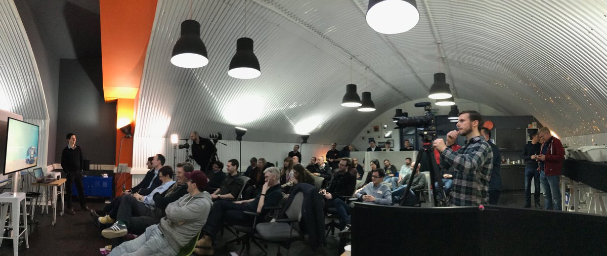 Fascinating talk on ICOs just then. Lots of useful insights.