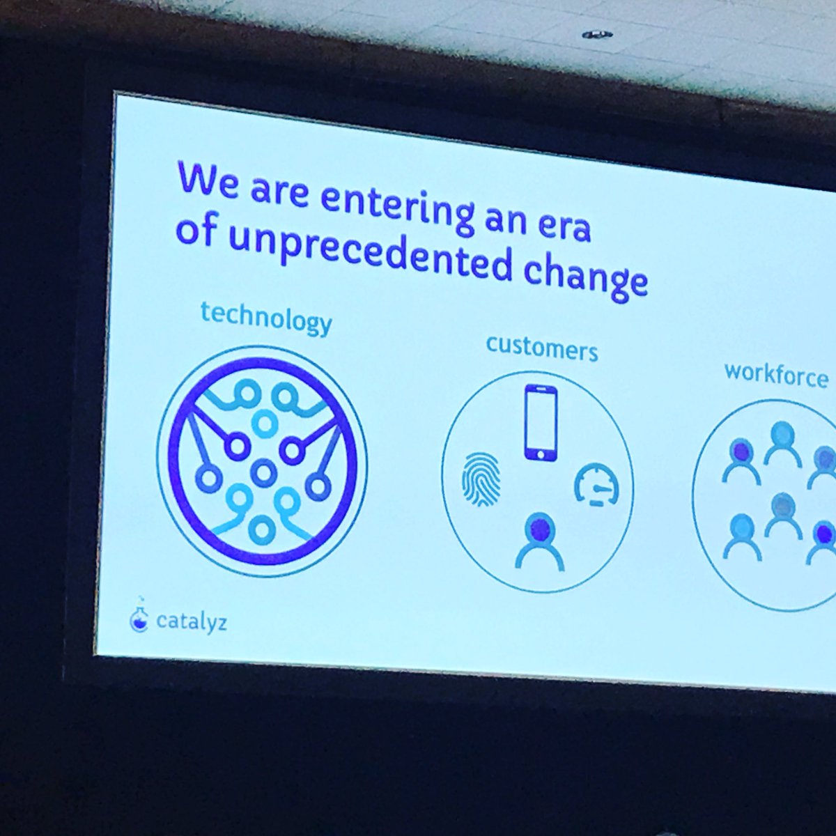 SeaSouthChamber's tweet photo. βWe are living in the 4th Industrial Revolution...with a world of automation, machine learning and artificial intelligence... a true digital transformationβ with @wearecatalyz @edcseattleking #EFC46 https://t.co/rd8khR49Hi