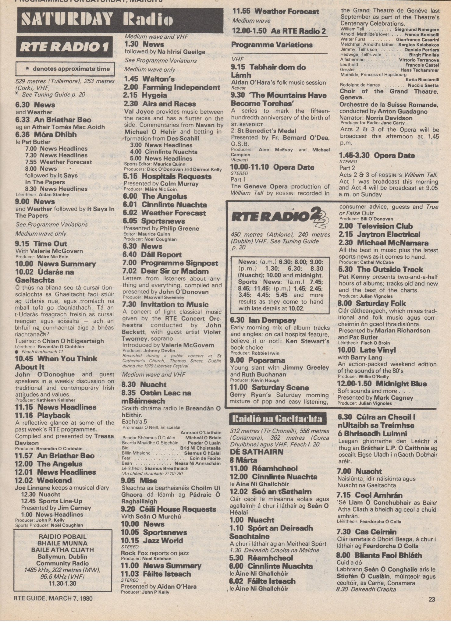 Killianm2 Tv Archive On Twitter Rte Tv Radio Onthisday 8th March 1980 Rte Guide 7th March 1980