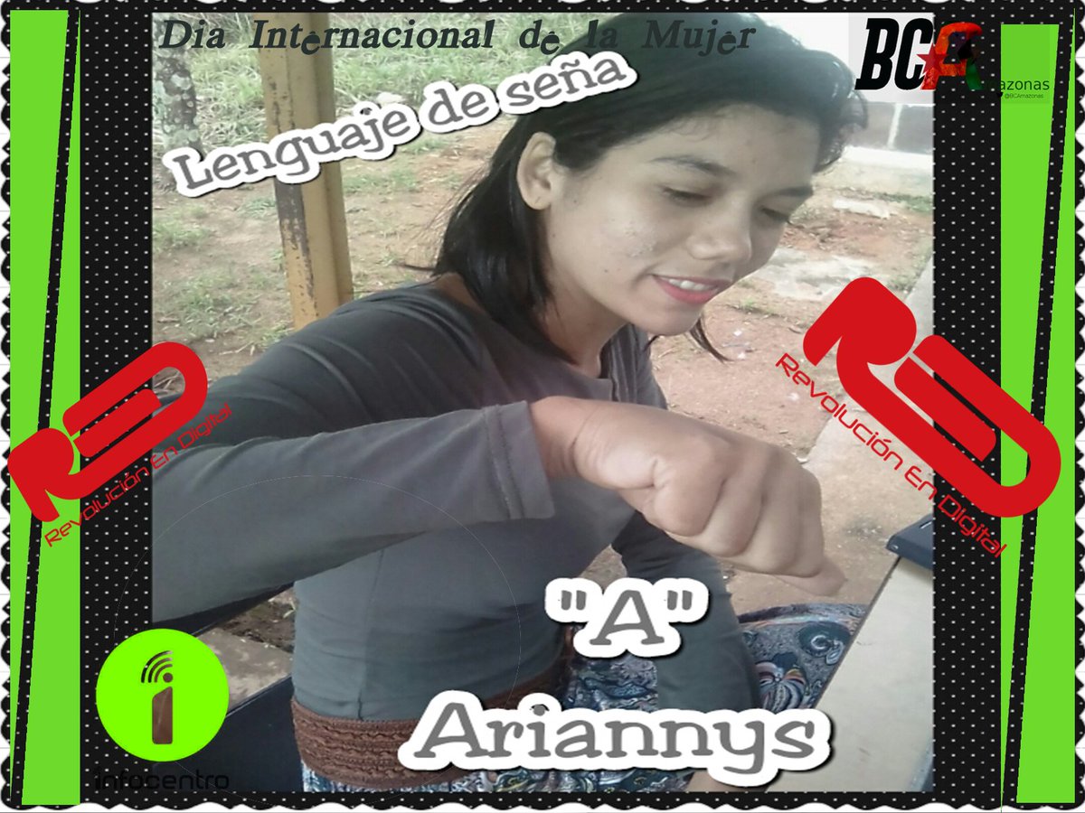 InAmazonass's tweet photo. #MujerInspiracionDeLaPatria Lenguaje de Seña Amazonas @RevEnDigital @InfocentroApure @mariana4x4 @LisRodrguezLar2 @Yurabisay @AnubisU7 @fundaciteama @jemora70 https://t.co/DM9qQSihEM