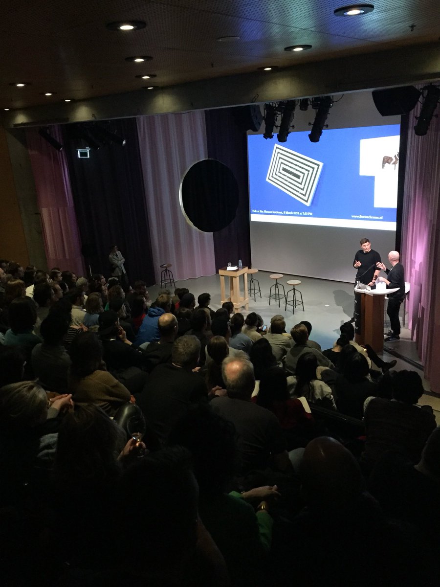 NieuweInstituut's tweet photo. Thursday Night Live! Experimental Screen Based Design, presentation by Joris Landman and Harry Bloch of @harrisblondman #thursdaynightHNI #graphicdesign https://t.co/PF5cxySbMA