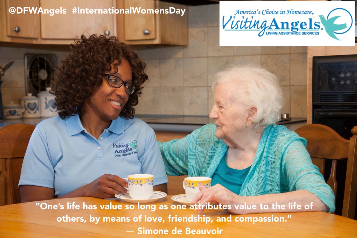DFWAngels's tweet image. To those we care for, and to those who are caregivers: celebrating the strength of women on #InternationalWomensDay #IWD2018 #caregivers #companions #aging #DFW