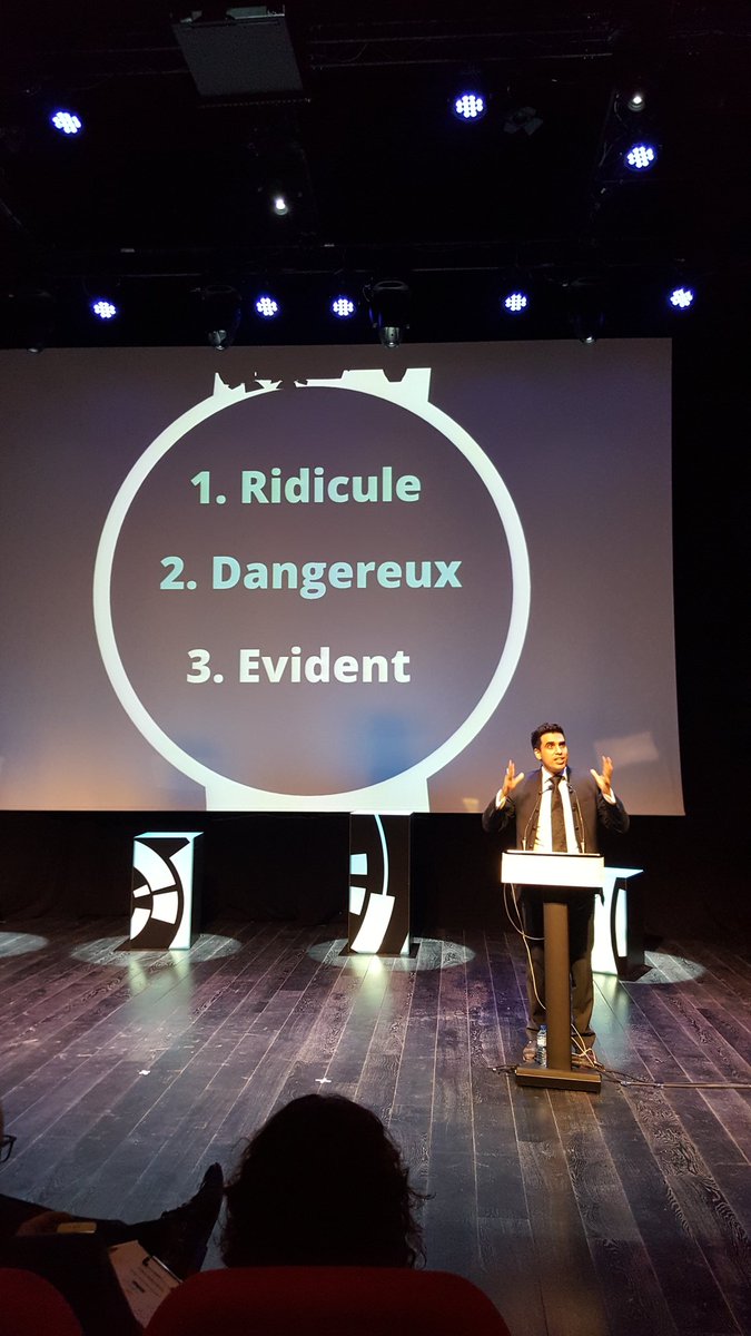 SoAppli's tweet photo. Une idée révolutionnaire passe par ces 3 phases!🤗🤗🤗 @idrissaberkane #TPI2018 https://t.co/GZsyYwGNdP