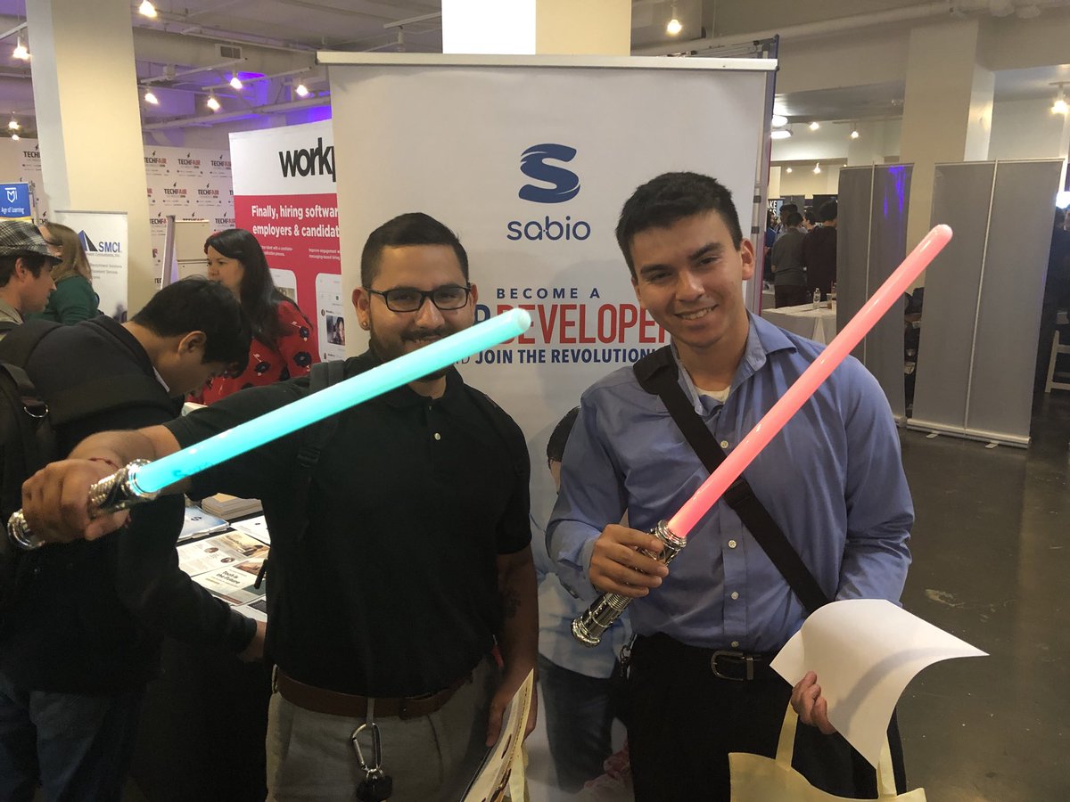 WeSabio's tweet photo. Fear not #la we will continue our #codingJedi training soon #TechFairLA https://t.co/FMSAnaBX7N