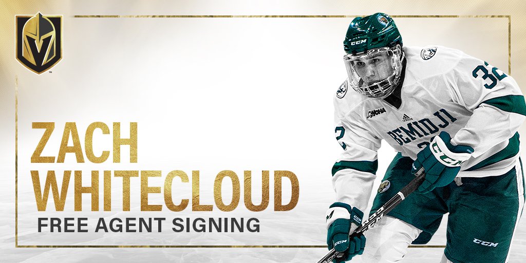 NEWS: The Golden Knights have signed free agent defenseman Zach Whitecloud to a three-year, entry level contract. 

More: atnhl.com/2FyShWu #VegasBorn