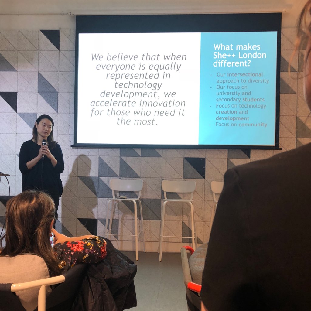 helloseky_'s tweet image. Whoa! Celebrating #internationalwomensday2018 @monzo listening to great talks about inclusion and diversity in tech from @sereenaabbassi @sheplusplusldn 👭❤️