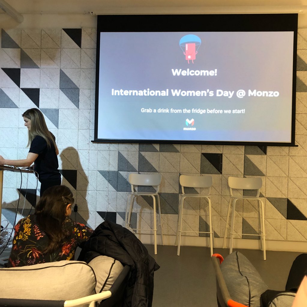helloseky_'s tweet image. Whoa! Celebrating #internationalwomensday2018 @monzo listening to great talks about inclusion and diversity in tech from @sereenaabbassi @sheplusplusldn 👭❤️