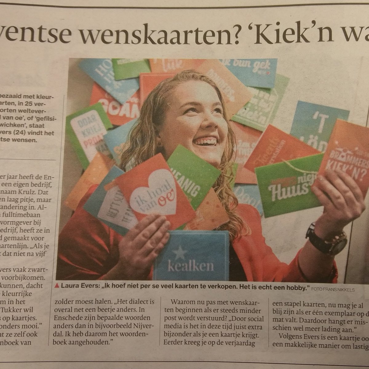 Dialect kaarten binnenkort bij ons verkrijgbaar.