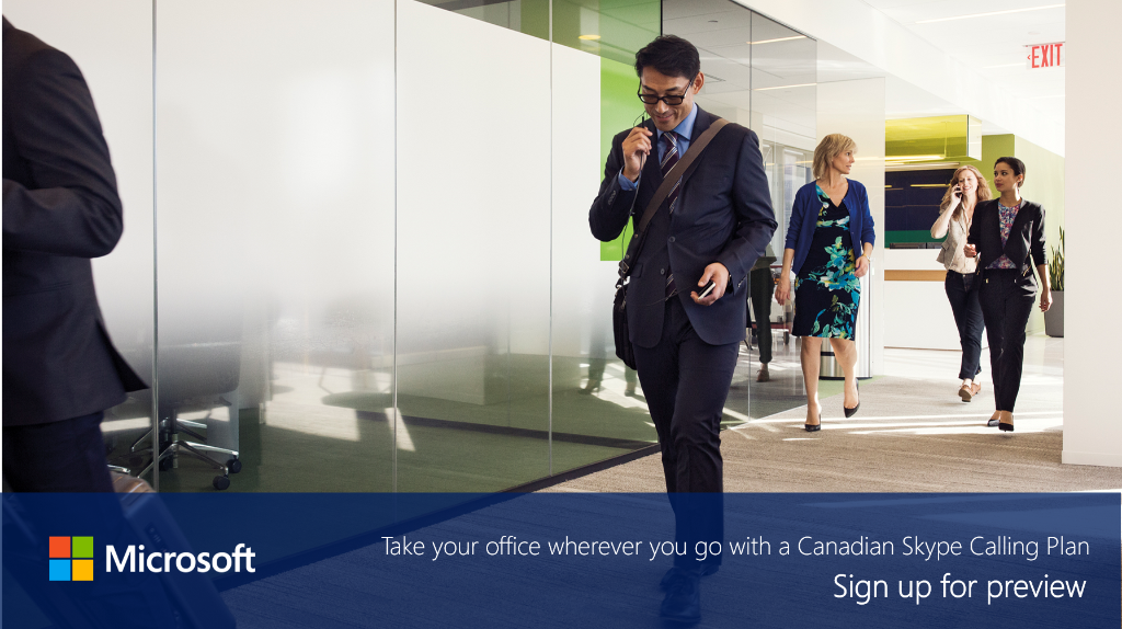 Change the way people work together with enterprise-grade voice inside #Office365. With #Skype PSTN Calling Plan now in preview for Canada, empower customers to be more connected and productive than ever before. 

Sign up for a Calling Plan Review msft.social/459IiI
