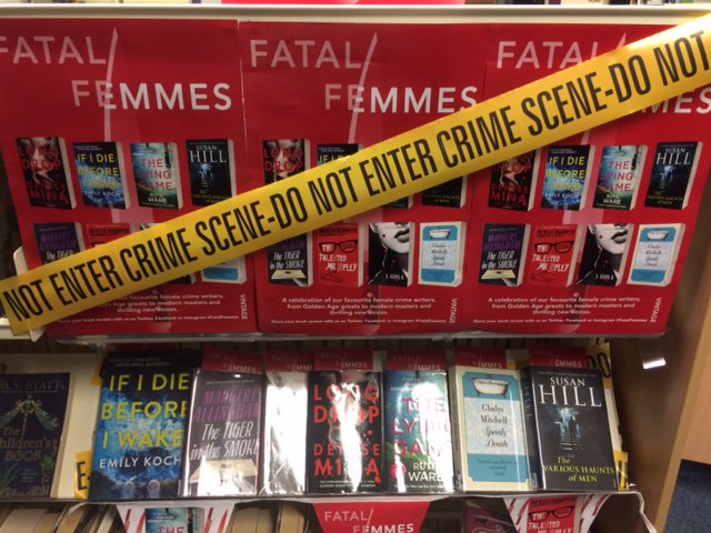 BedsLibraries's tweet photo. Celebrating strong female crime authors on #InternationalWomen'sDay at #Dunstablelibrary with a #FatalFemmes display - If you fancy a bit of mystery with your read π look no further than your local library https://t.co/0sLcMPZZ96 #lovelibraries #libraries #strongwomen #IWD2018 https://t.co/Fn35Cenlr8