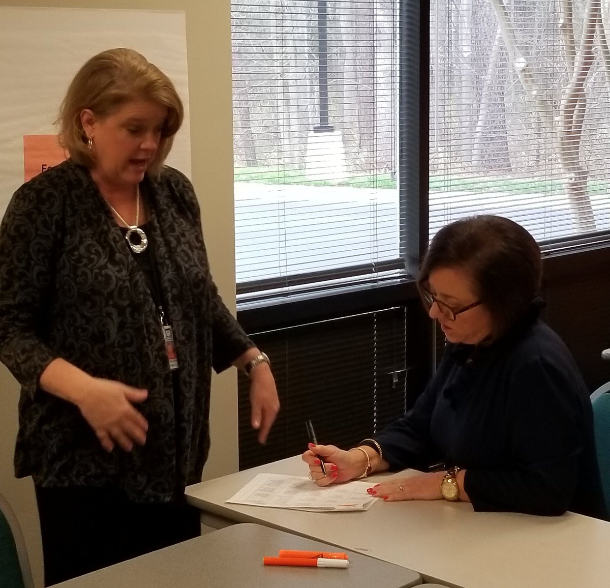 ABBerry's tweet photo. Analyzing components of Academic Language as we determine outcomes for professional learning #AcademicLanguageProfessionalDevelopmentSubcommittee #thinkingthroughthewhy #AL4ALL https://t.co/gmTRjji0P8