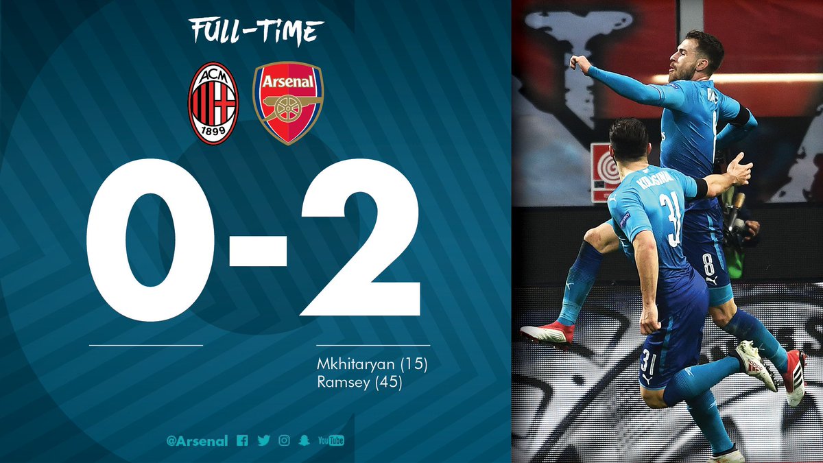 We’re taking a two-goal lead back to the Emirates! 👊

#ACMvAFC