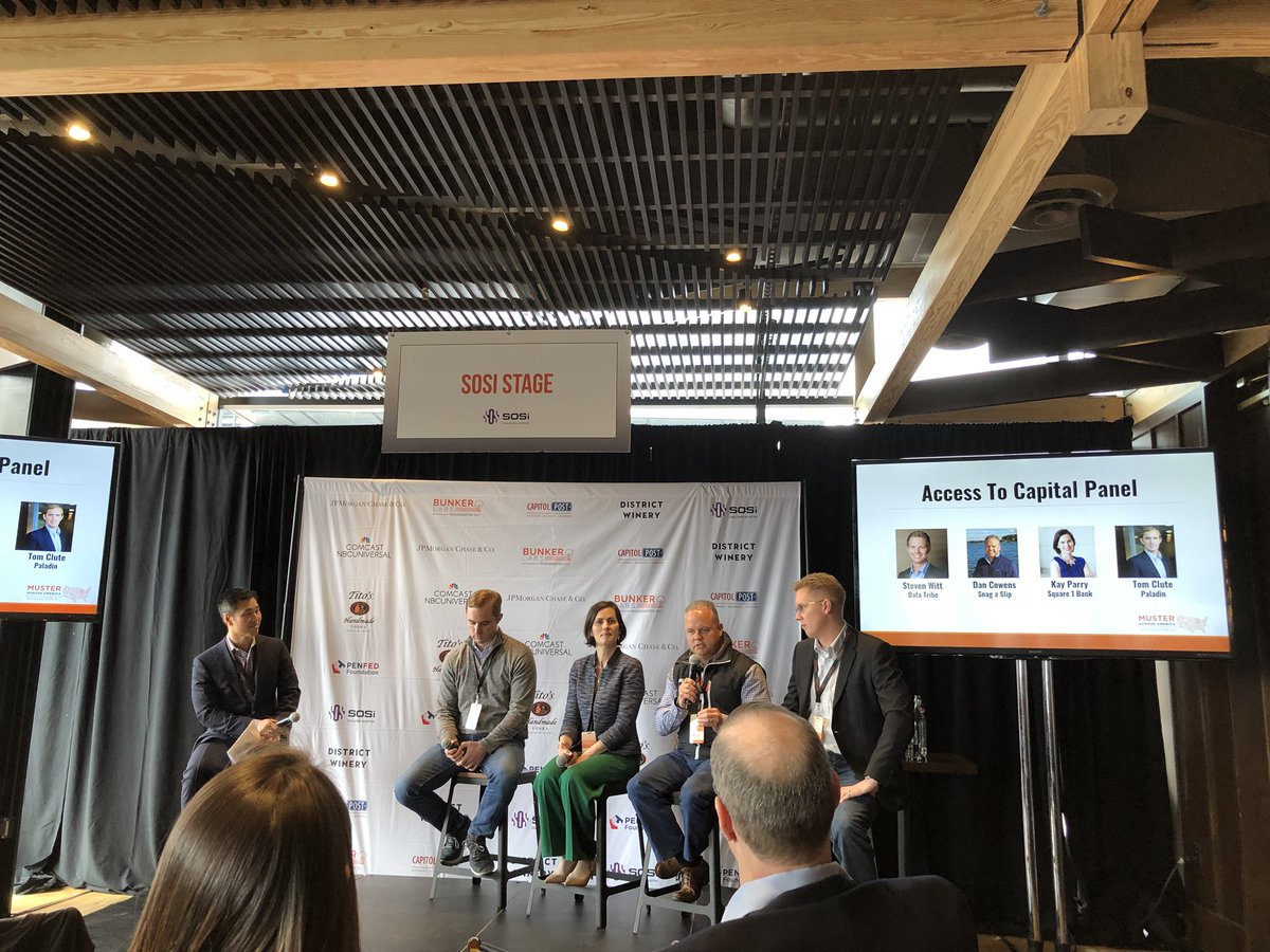 ScottEshom's tweet photo. Great #MusterDC #Muster2018 @BunkerLabsDC Access to Capital Panel https://t.co/dLorr5fSiq