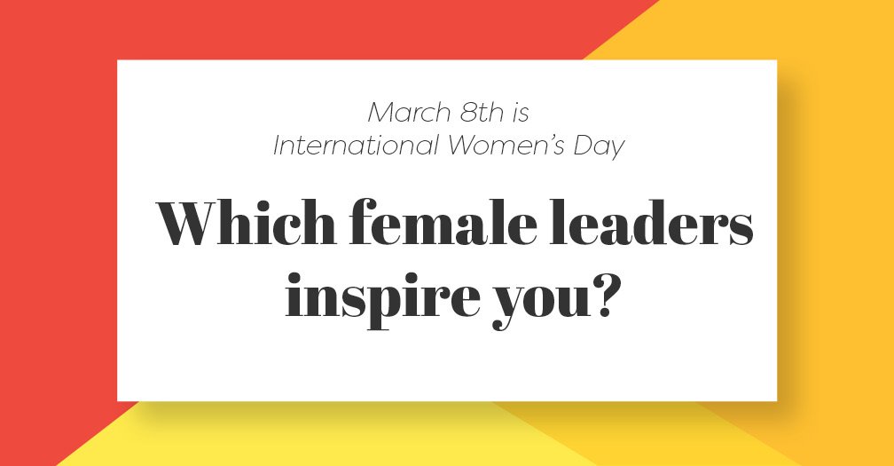 SH101atNSHS's tweet photo. Today is International Women's Day. Which female leaders inspire you? Vote in this week's poll https://t.co/E40qZEhhLL https://t.co/kvZ89IIQVe
