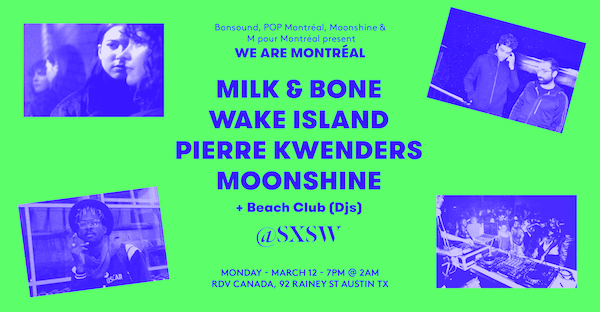 mformontreal's tweet photo. Excited to join @bonsoundnews, @popmontreal and @moonshinemu to present "We are Montréal", the first of our SXSW events! 🎉 #QCSXSW https://t.co/nekpms4dQo https://t.co/KOfPkFi2Tt