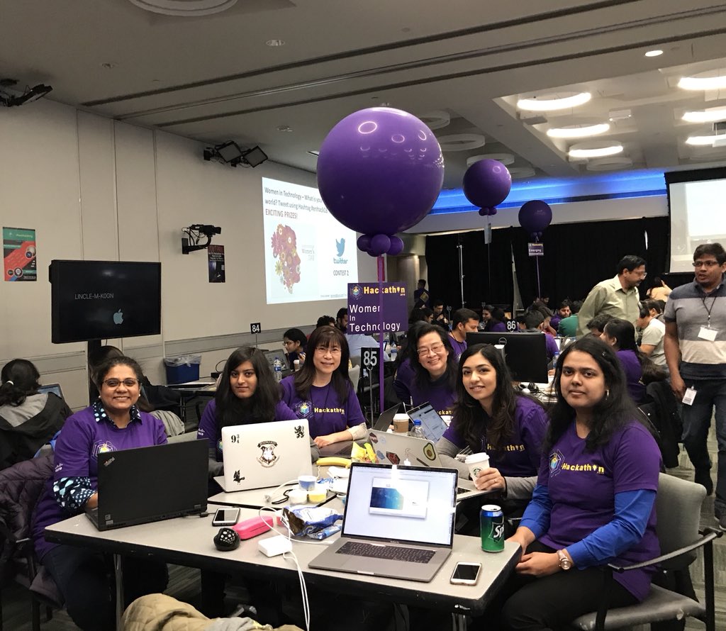 bhavana_rules's tweet photo. What an amazing way to celebrate #InternationalWomansDay !All set to begin coding with our WOMEN ONLY #womenintech team!  Our hack: 💁‍♀️WoMentor💁‍♀️ : Mentoring App connecting women at Cisco!!!#enhack18 #IWDENHack18 #hackathon #Wonderwomen #AppAlphaClan #team85 #Cisco https://t.co/Si95DG6pWH