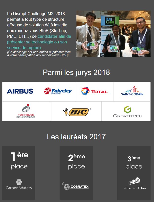 Creati_national's tweet photo. CARBON WATER lauréat du challenge 2017 M2i matériaux innovants. CARBON WATER avait également participé à un CREATI en Aquitaine en 2017. 👏 https://t.co/SuXjfcOJBg