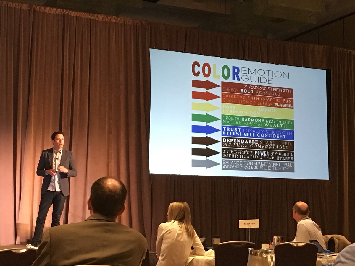 A_Nacinovich's tweet image. The importance of colour in your brand story, @MatthewLuhn shares that 62-90% of your audience makes a decision on colour alone #cccps