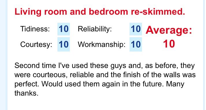 plasteringcov's tweet photo. It’s not just the quality of the finish that counts, it’s the quality of the service. We pride ourselves on it. https://t.co/D5pDWJwIIO