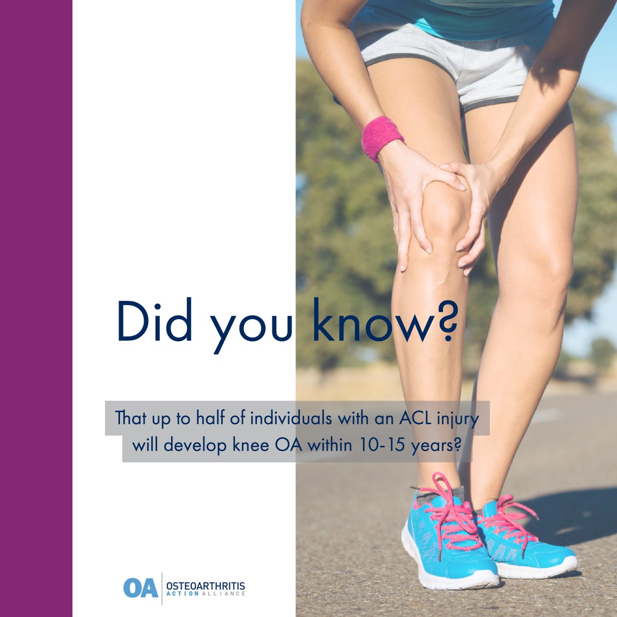 Sports injuries can increase risk for #osteoarthritis. Athletic trainers are instrumental in preventing injuries in youth athletes and preventing #osteoarthritis. #athletictraining #NATM2018 #NationalAthleticTrainingMonth #Thankyou <a href="/NATA1950/">NATA</a>