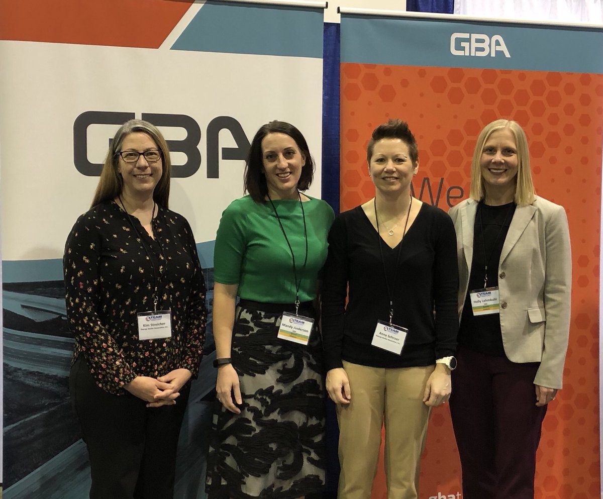 GBATeam's tweet photo. Some of our brightest are at the Missouri #TEAM conference. These and many others create remarkable solutions for our clients every day. Stop by booth 42. #InternationalWomensDay #WiSTEM #Diversity #WeImagineWeDesignWeBuild @MoDOT https://t.co/TG83pYeMUn