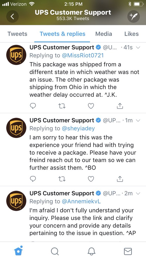 BohnJeisner's tweet photo. Hey can you please DM me? See ya responding to others / this package wasn’t cheap / is lost at no error of my own nor the recipients, so would appreciate some help, thanks! #UPS #CustomerService #UPShelp https://t.co/CJ5wQYfQsE