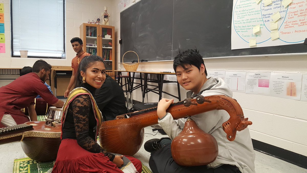 Ms_KKrishna's tweet photo. Jam session in South Indian music room. #international day@TCPHSUpdates https://t.co/HsGyd3acSA