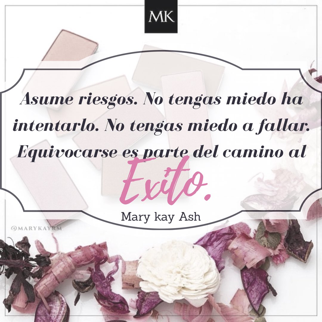 RaveloMer's tweet photo. No abandones tus sueños por el miedo. #MyMKLife #MaryKay #marykayrm #marykayrd https://t.co/My2n2uEvmL