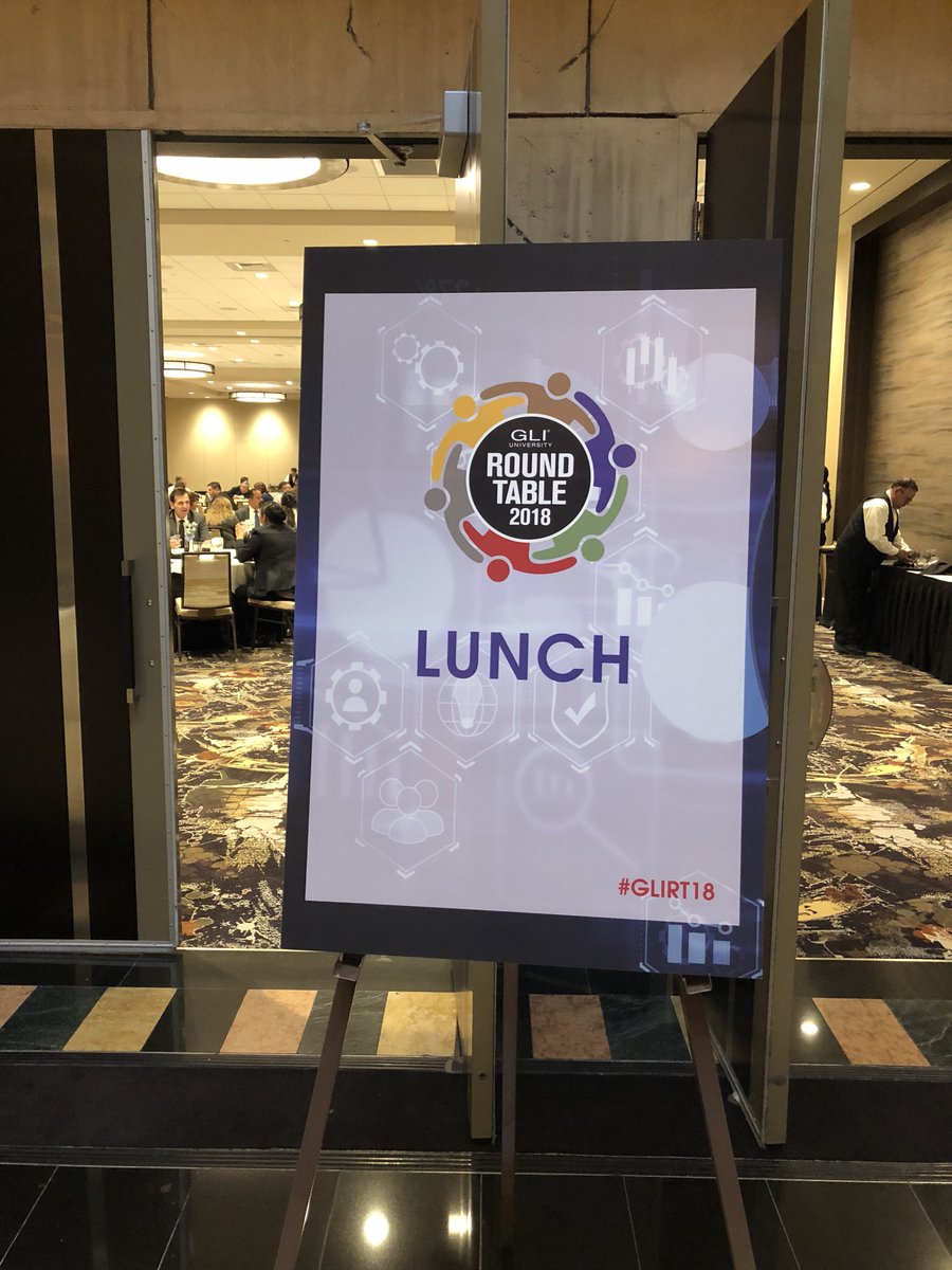 GamingLabsInt's tweet photo. Day 2. Lunch time. Second half of the GLI National Regulators Roundtable coming up! Tell us your favorite lunch dish. #GLIRT18 #GLI #GamingLabs https://t.co/JXfm2Eqb5M
