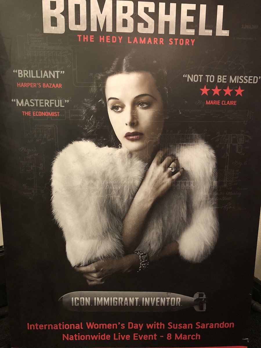 TimWonnacott's tweet photo. Just seen fascinating film about the extraordinary life and inventing genius of Hedy Lamarr @dogwoof @BFI https://t.co/GUSY2OtjUJ