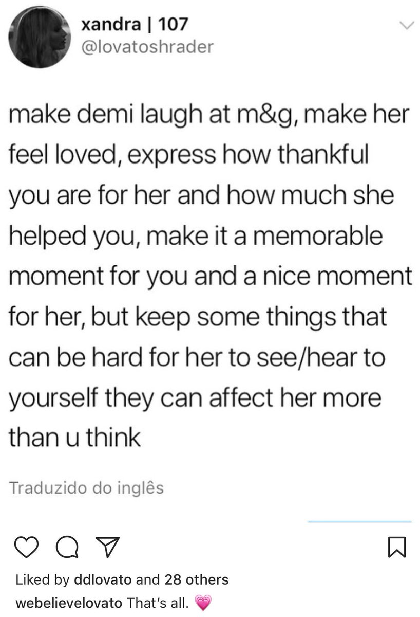 LovatoArmyUS's tweet image. Demi liked this Instagram post.