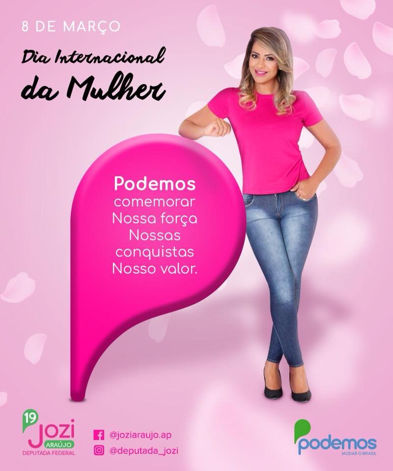 Mulher brasileira em primeiro lugar! #DiadaMulher #DiaInternacionalDaMulher