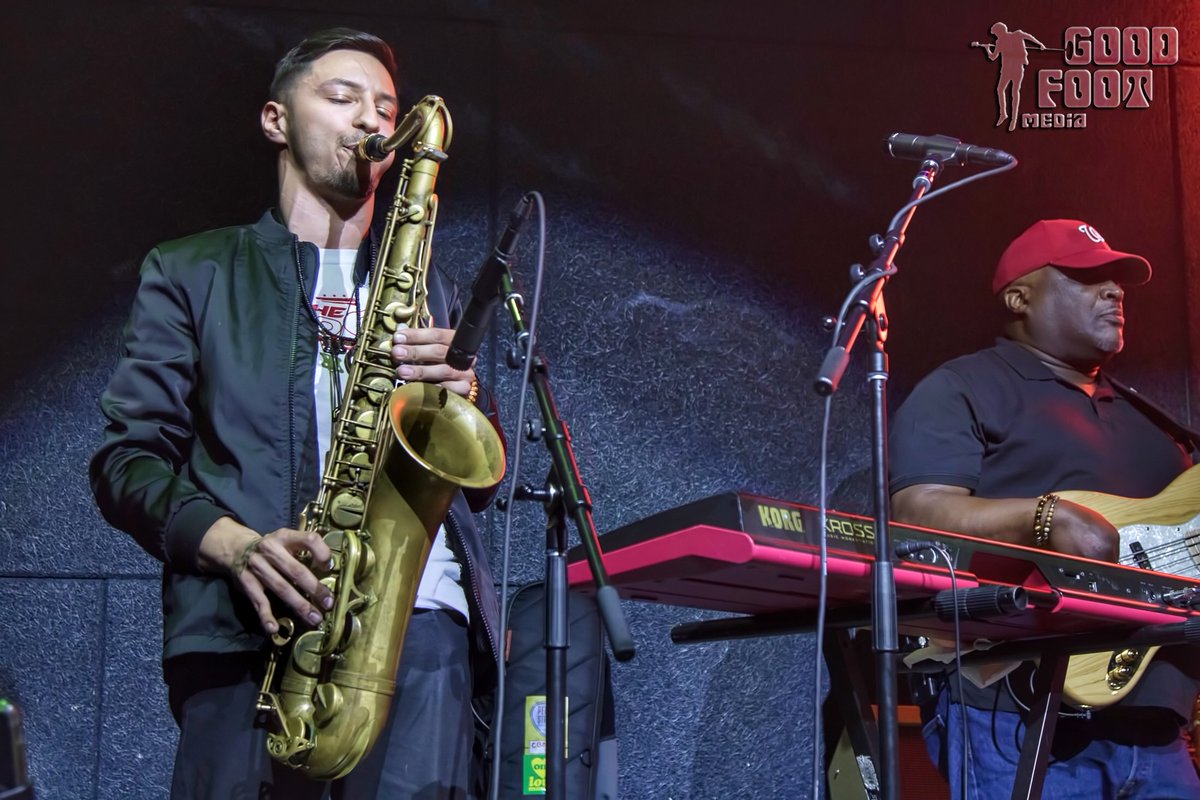 goodfootmedia's tweet photo. @thejogoproject  deliver funked out jazz with a Go-Go undercurrent.  And over-current.   With a hip-hop candy center.  Here's them hitting @pearlstreetlive at  @TheWharfDC 
#dcmusicrising #funk #gogo #saxophone #sax #jazz #concertphoto #rockphotographer #funky https://t.co/vccqB7BxeL