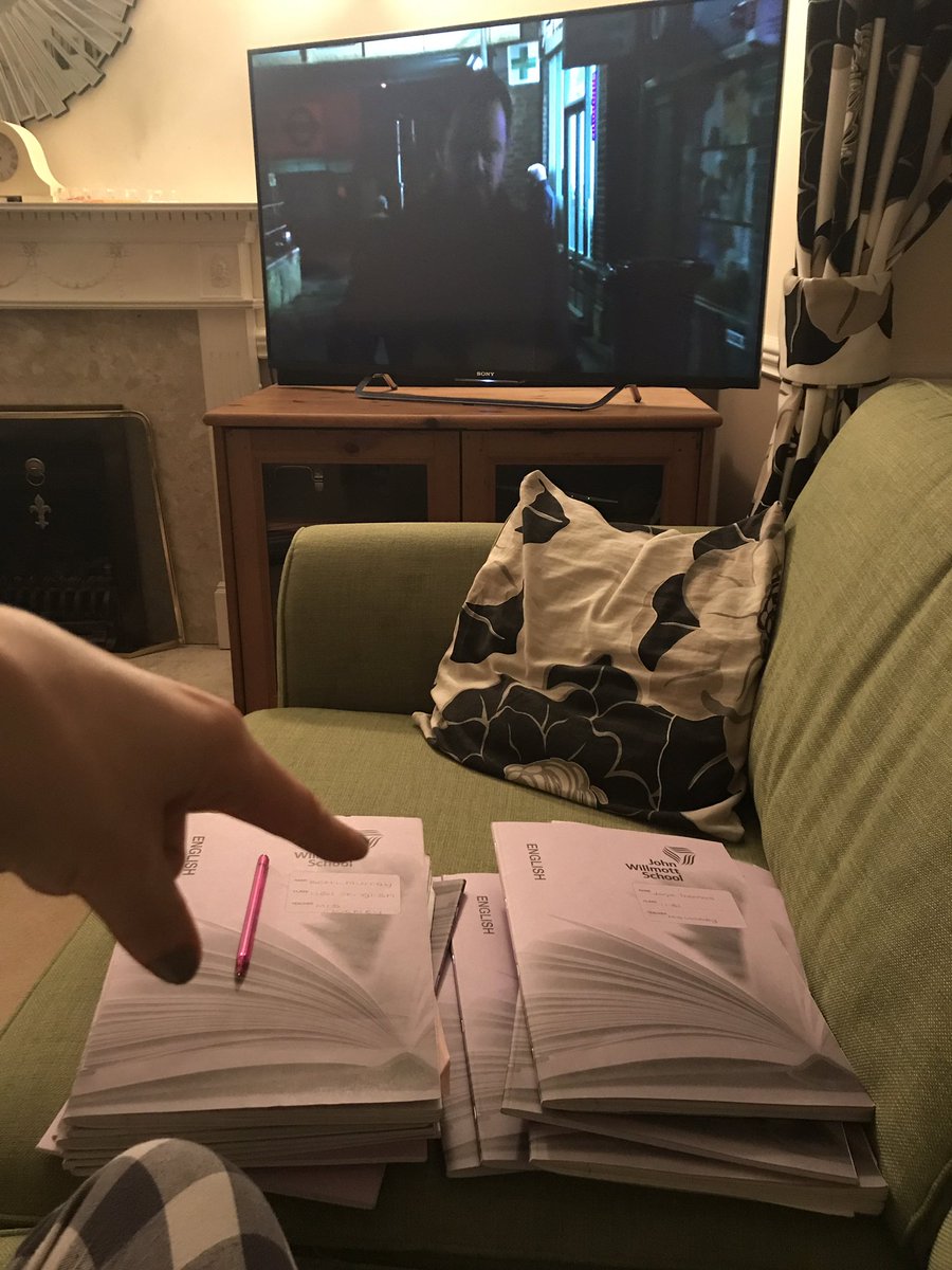 2ndry_Teacher's tweet photo. Proving to my Yr11s how much I ❤️ them. Marking during TONIGHT's Eastenders #mickageddon #eastenders #aidenisawrongun #cmonphil! https://t.co/SsaQc1bvfn