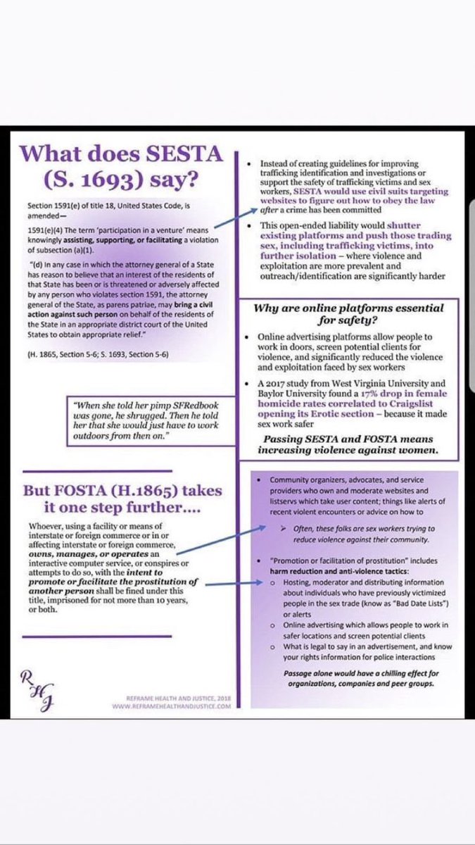 It took me literally less than 30 seconds today to call my Senator’s office and urge them to vote against #SESTA &amp; #FOSTA