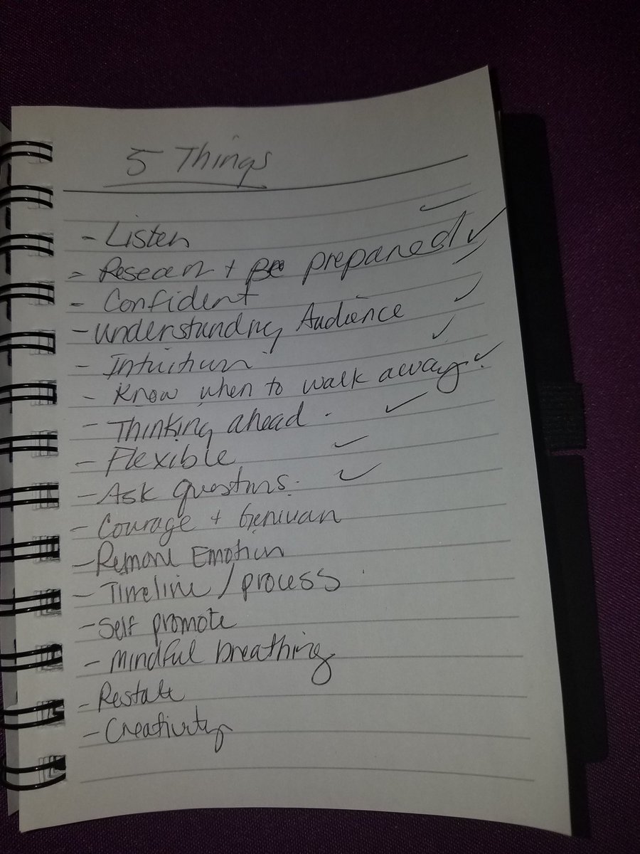 BrittanyR30's tweet photo. A brief listing of #negotiationtips from our #AIMWLC2018 breakout session. #negotiation https://t.co/3EPYXVRzeV