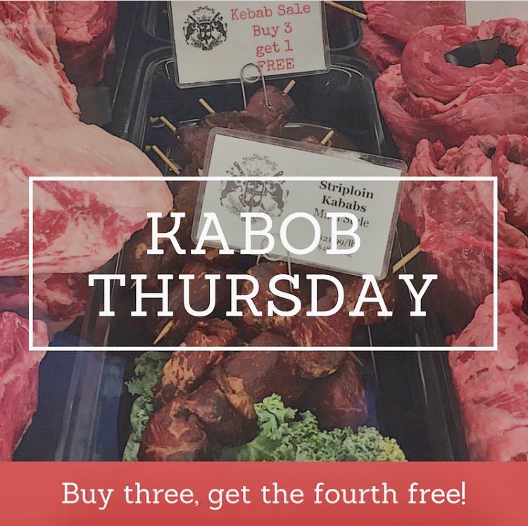 MeatcraftPM's tweet photo. Don’t know what to make for dinner?Don’t worry we got you covered.
Today is KABOB THURSDAY!
Drop on in
#kabobs #meatcraftportmoody https://t.co/serzLnevsL