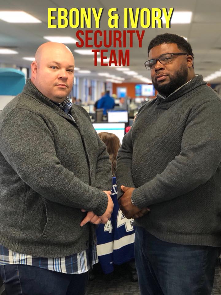 georgeflores_BG's tweet photo. When Patrick and I participate in #BGTwinning we go strong! 💯🇺🇸 @MyBlueGrace @CultureBG #Bluegrace #PowerTeam #EbonyandIvory https://t.co/tSGJmV5PxO
