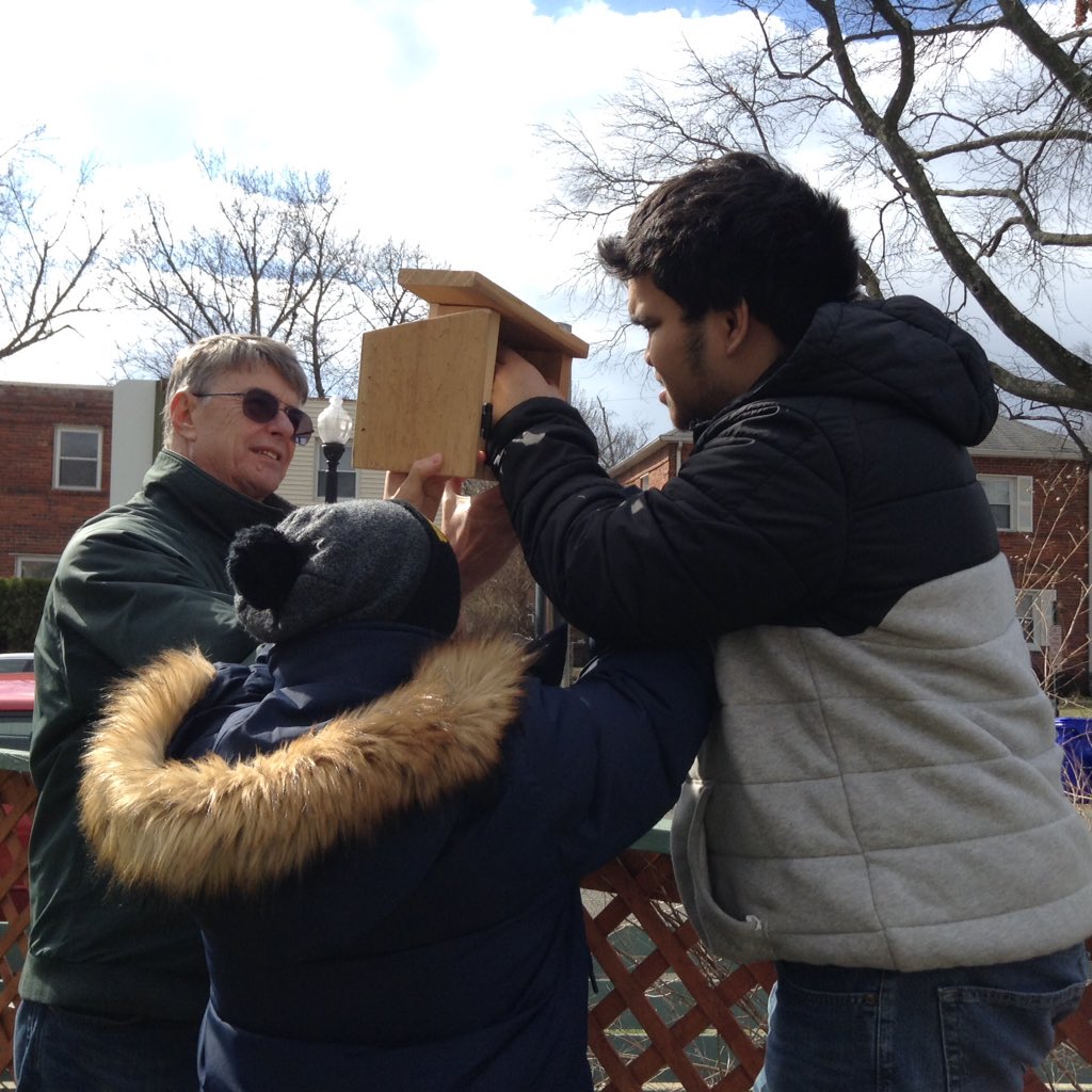 ACCSustainGo's tweet image. Today our PEP students put up two wren and chickadee boxes in our ACC gardens!  we can't wait to see what moves in!  @Margaretchungcc   #APSGreen @APSCareerCenter