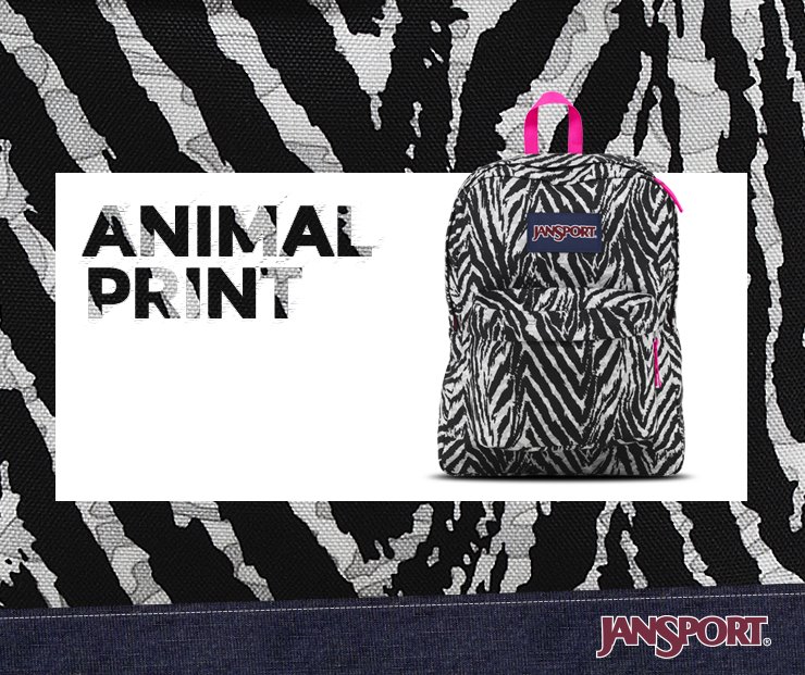 JanSportPy's tweet image. ¿Qué tal una #Superbreak en éste estilo? 🎒🦓👌