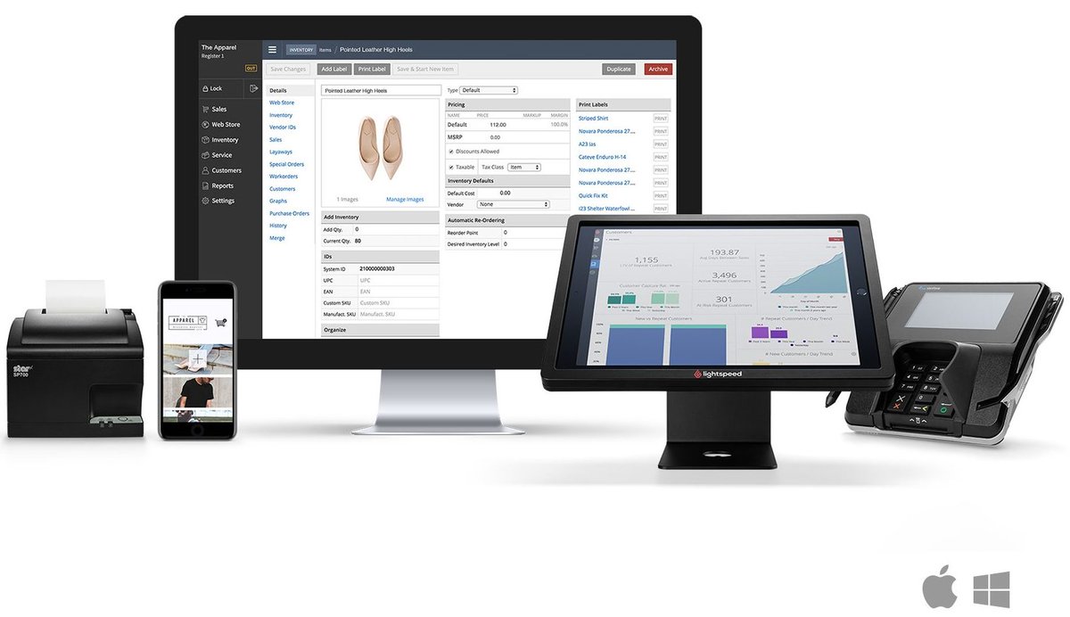 LightspeedHQ's tweet photo. We were named 2018's "Best POS for Retailers with Large Inventories" by @FitSmallBiz! Read more about Fit Small Business' best POS list here: https://t.co/9cIgYb3boU https://t.co/7mCqXCtIF1